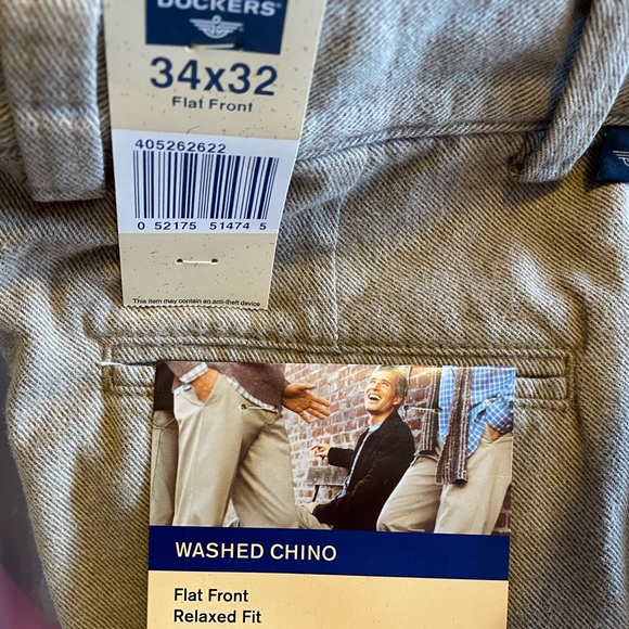 NWT {dockers} khaki washed chino 34 x 32 - Picture 4 of 10